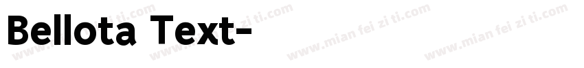 Bellota Text字体转换